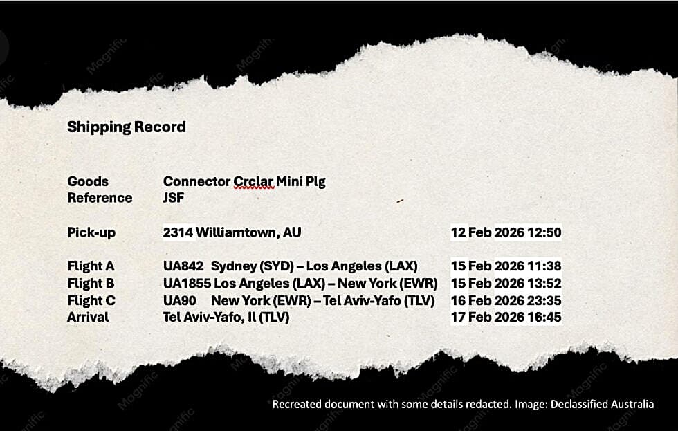 Leaked Records Show Australian F-35 Parts Now Flying to Israel on United Airlines Passenger Jets